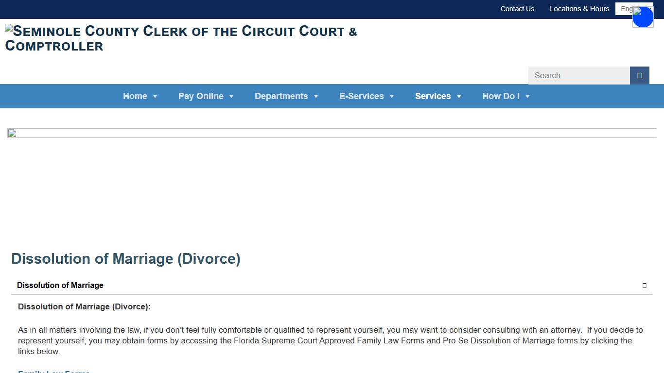 Divorce - Seminole County Clerk of the Circuit Court & Comptroller